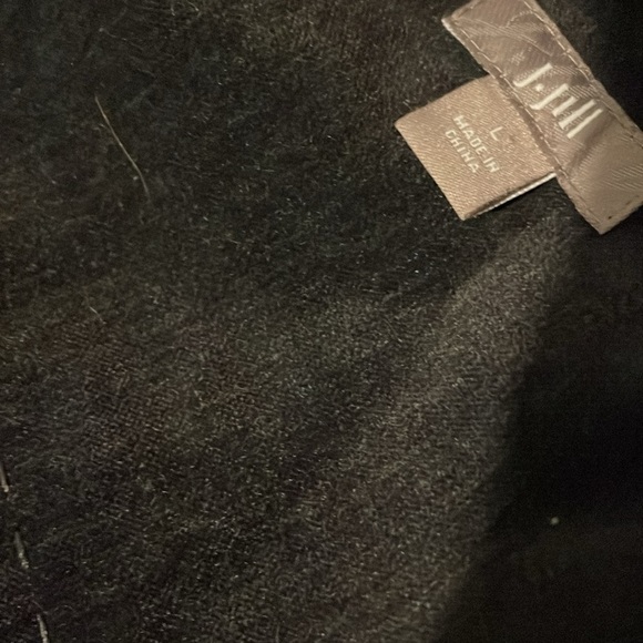 J. Jill coal gray velvet swing Women's Jacket large - Picture 6 of 6